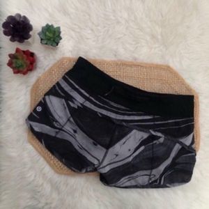 Lululemon Speed Shorts in Marbled Mix